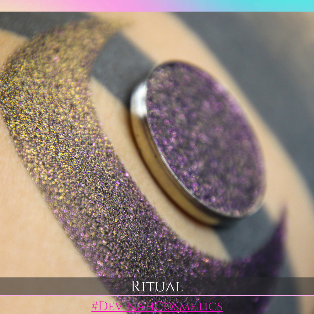 Ritual purple bronze shifting multichrome duochrome eyeshadow