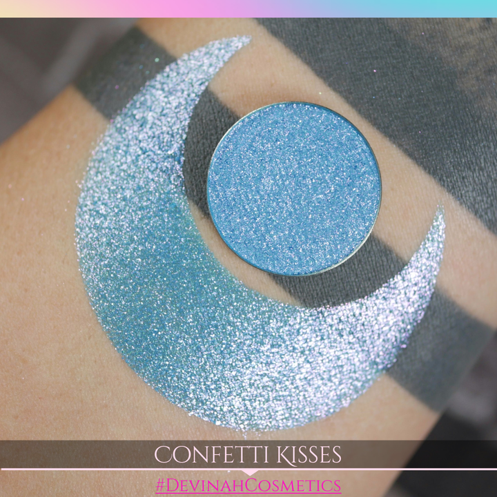 Confetti Kisses duochrome multichrome trichrome blue green pink eyeshadow