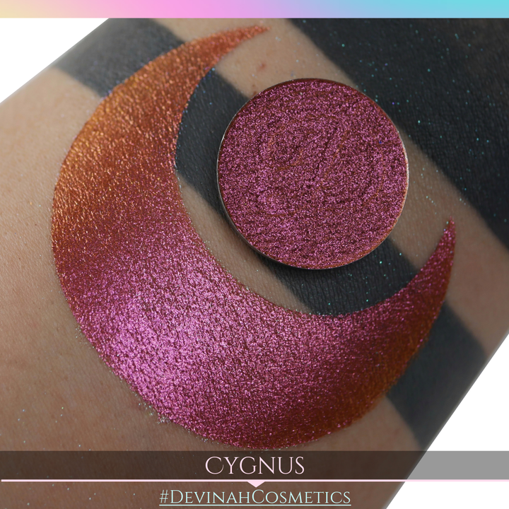 Cygnus Glitter Multichrome Duochrome Color Morph Pressed Pigment Eyeshadow