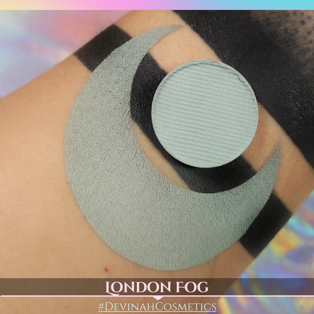 Gray green matte eyeshadow