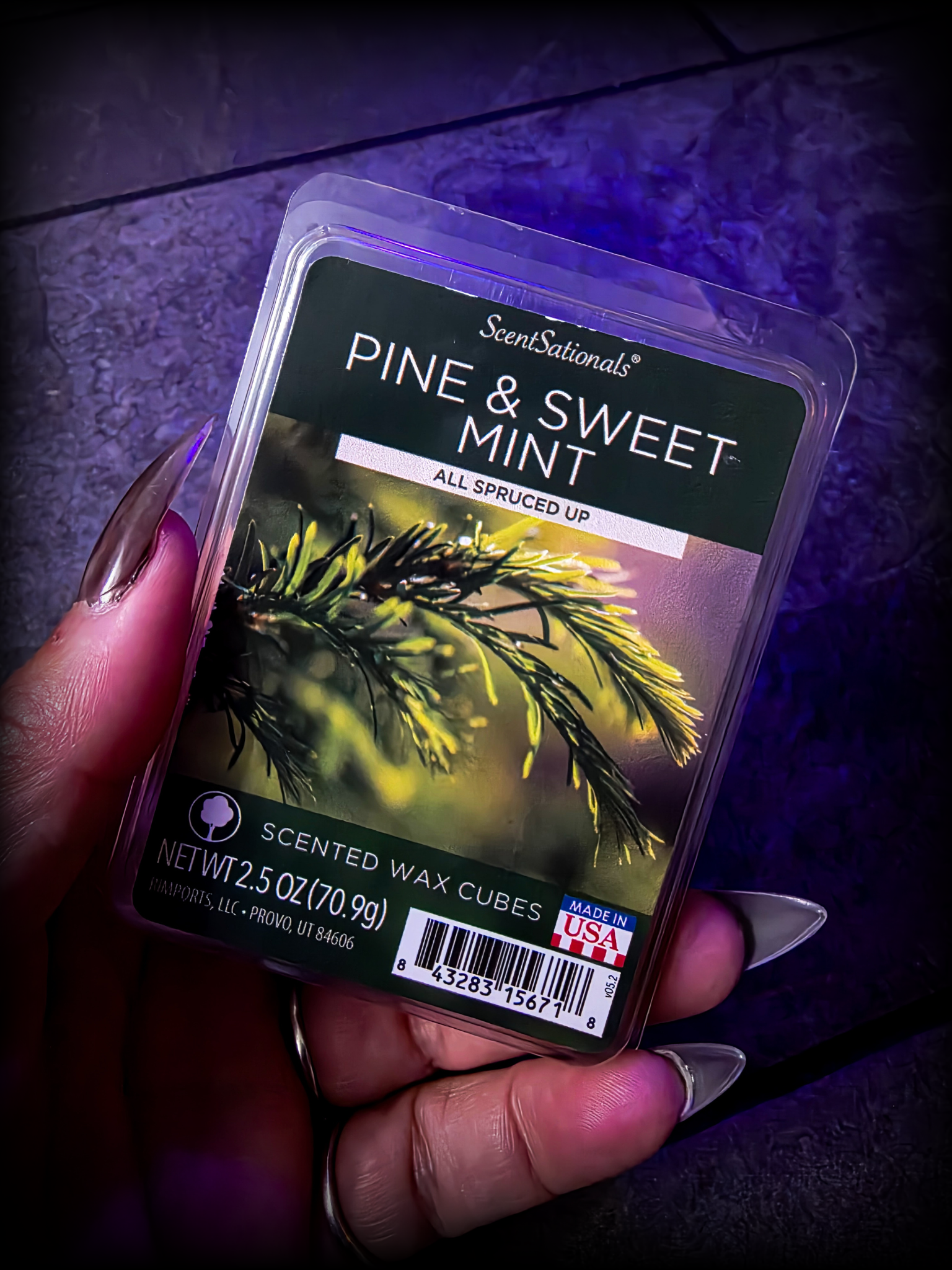 Scentsationals Pine and Sweet Mint Wax Melt Micro Review