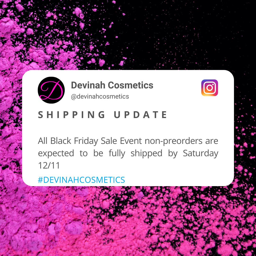 Black Friday Shipping Update