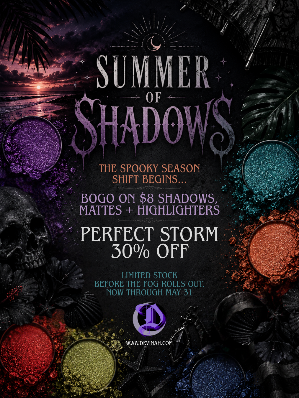 Summer Of Shadows - A Dark Summer Beauty Event