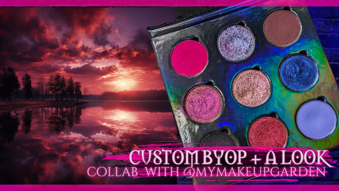 Custom color story build your own palette with devinah cosmetics multichrome sparkles and mattes in the colors of pinks reds blues and purples