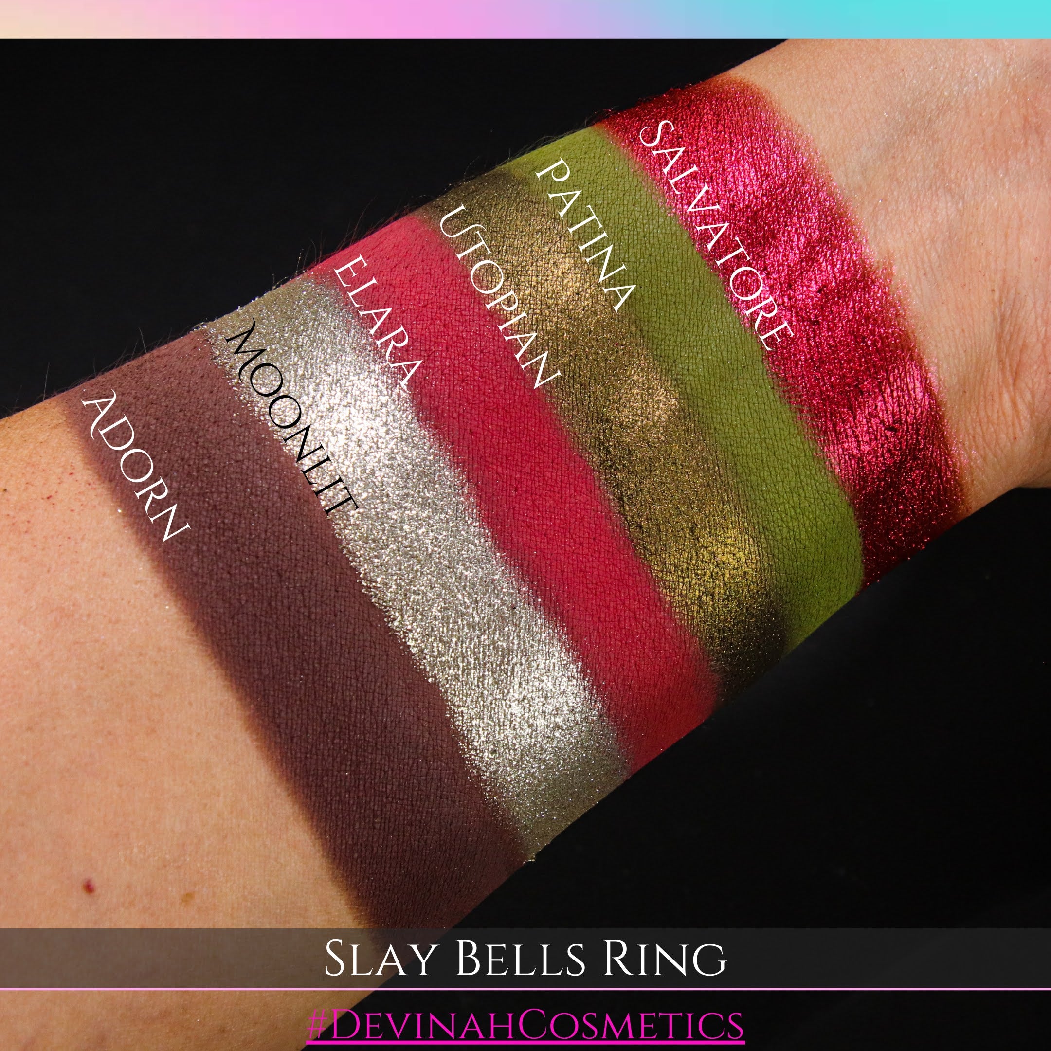 Slay Bells Ring shimmer and matte 6 pan eyeshadow bundle