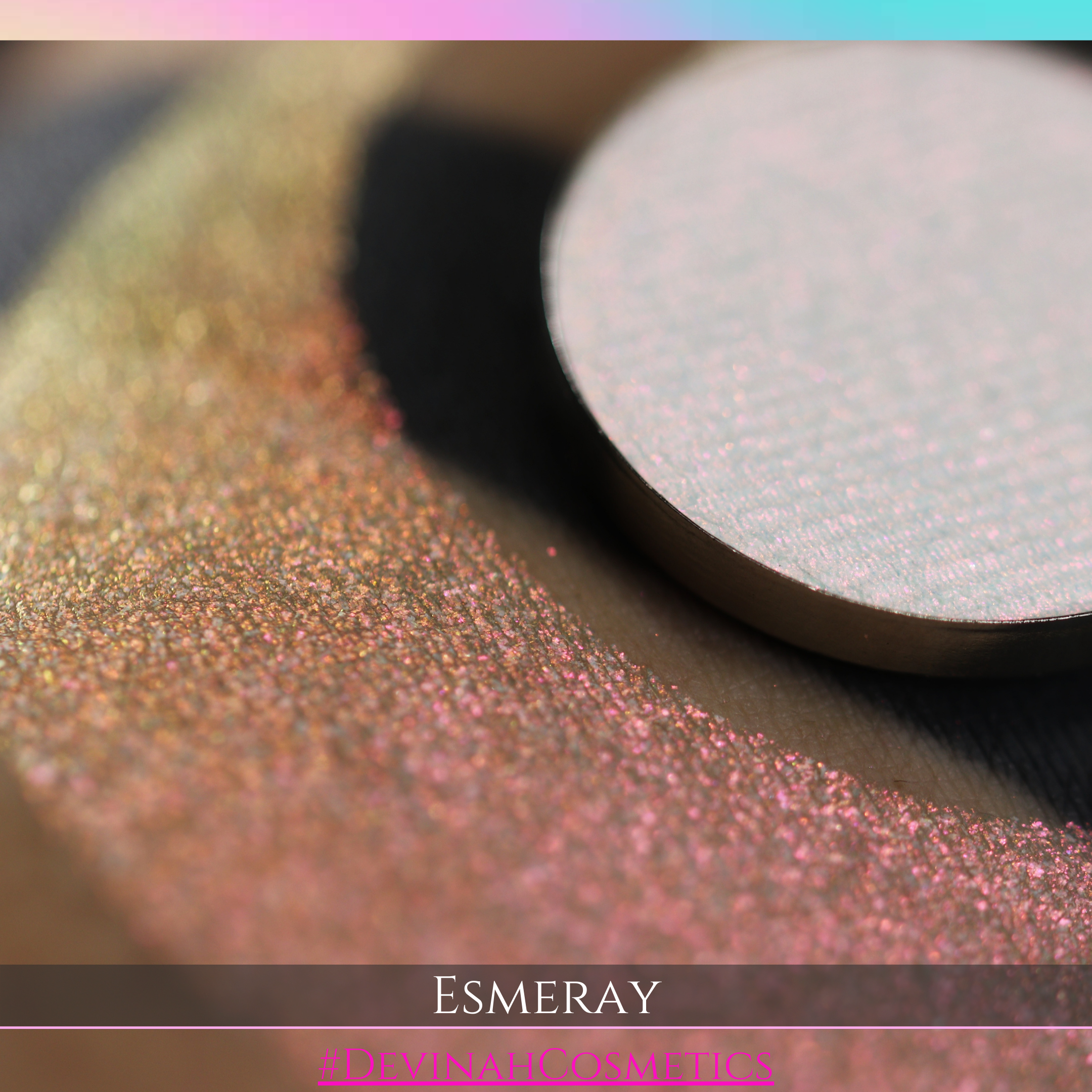 Esmeray dark moon  multichrome shifting with colors of red pink yellow and orange