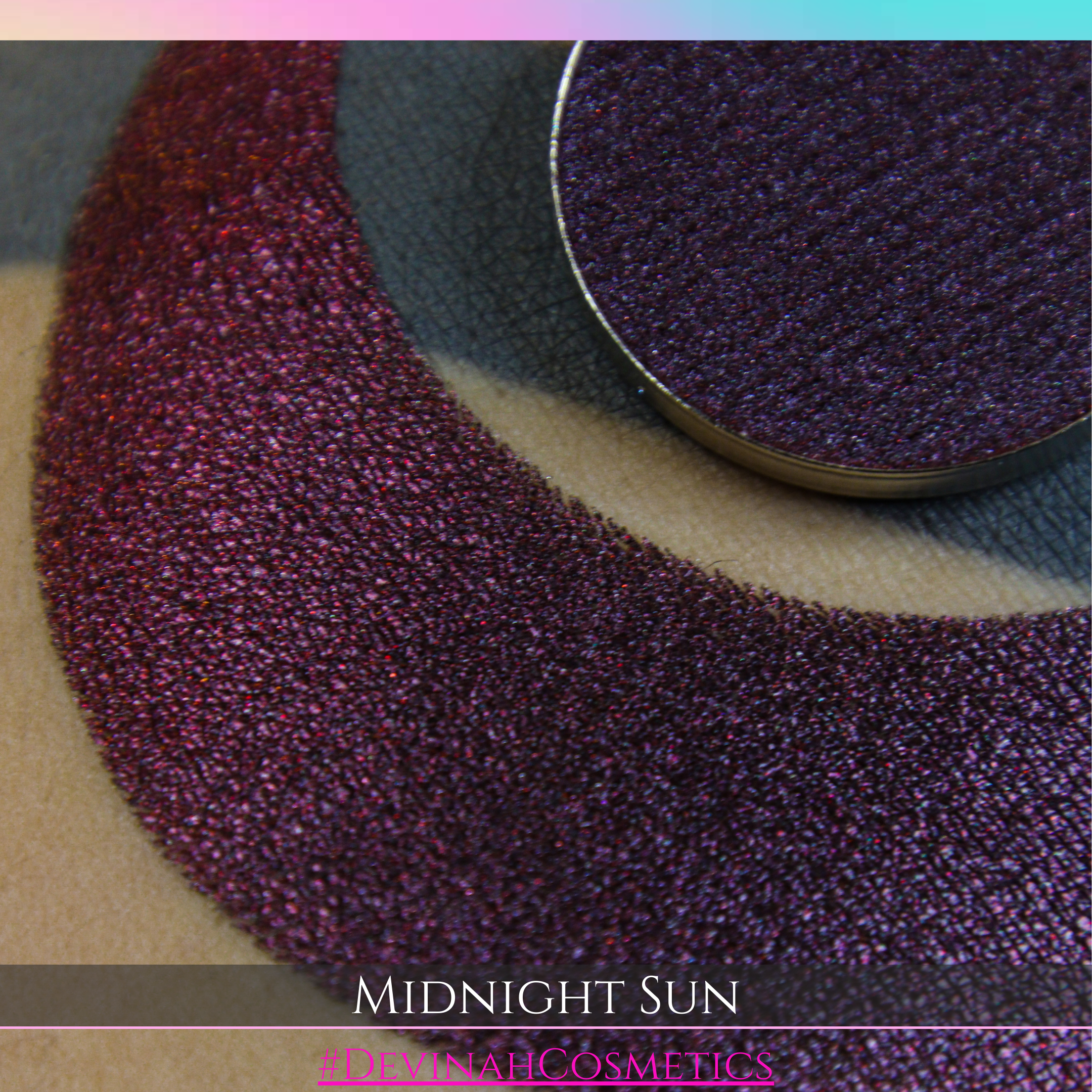 Midnight Sun multichrome eyeshadow red orange purple black