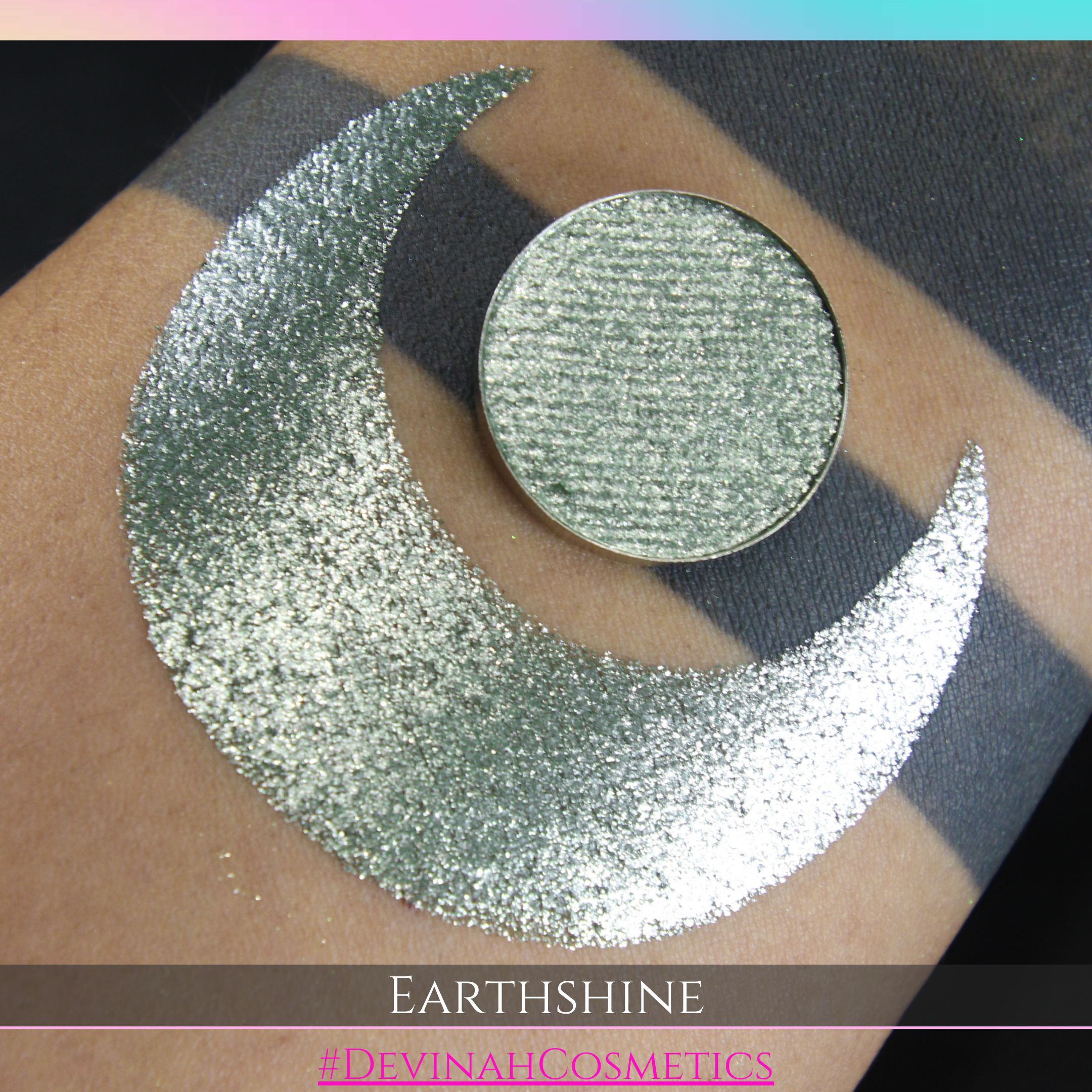 Earthshine mint sea glass green shiny metallic sparkle glitter eyeshsdow