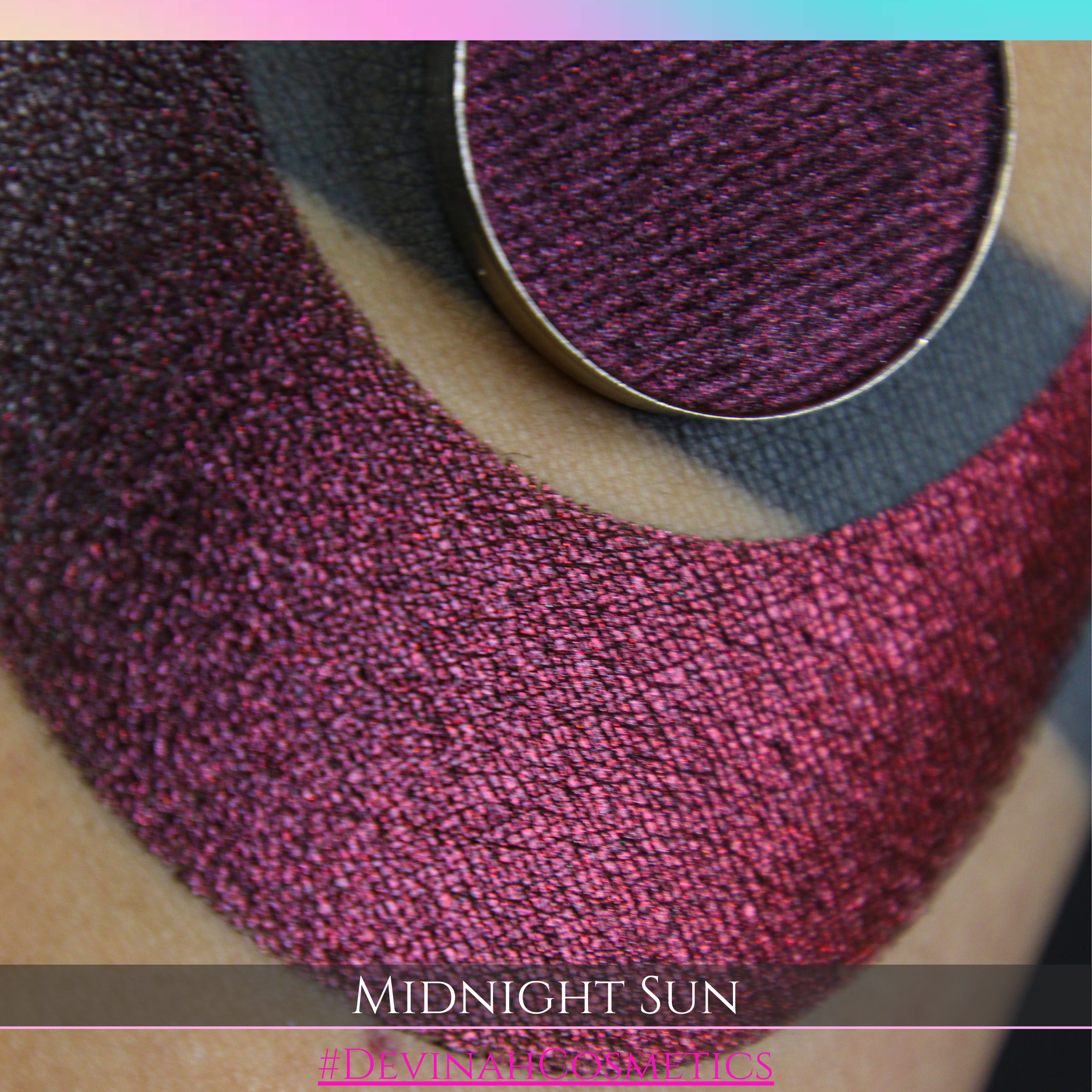 Midnight Sun multichrome eyeshadow red orange purple black