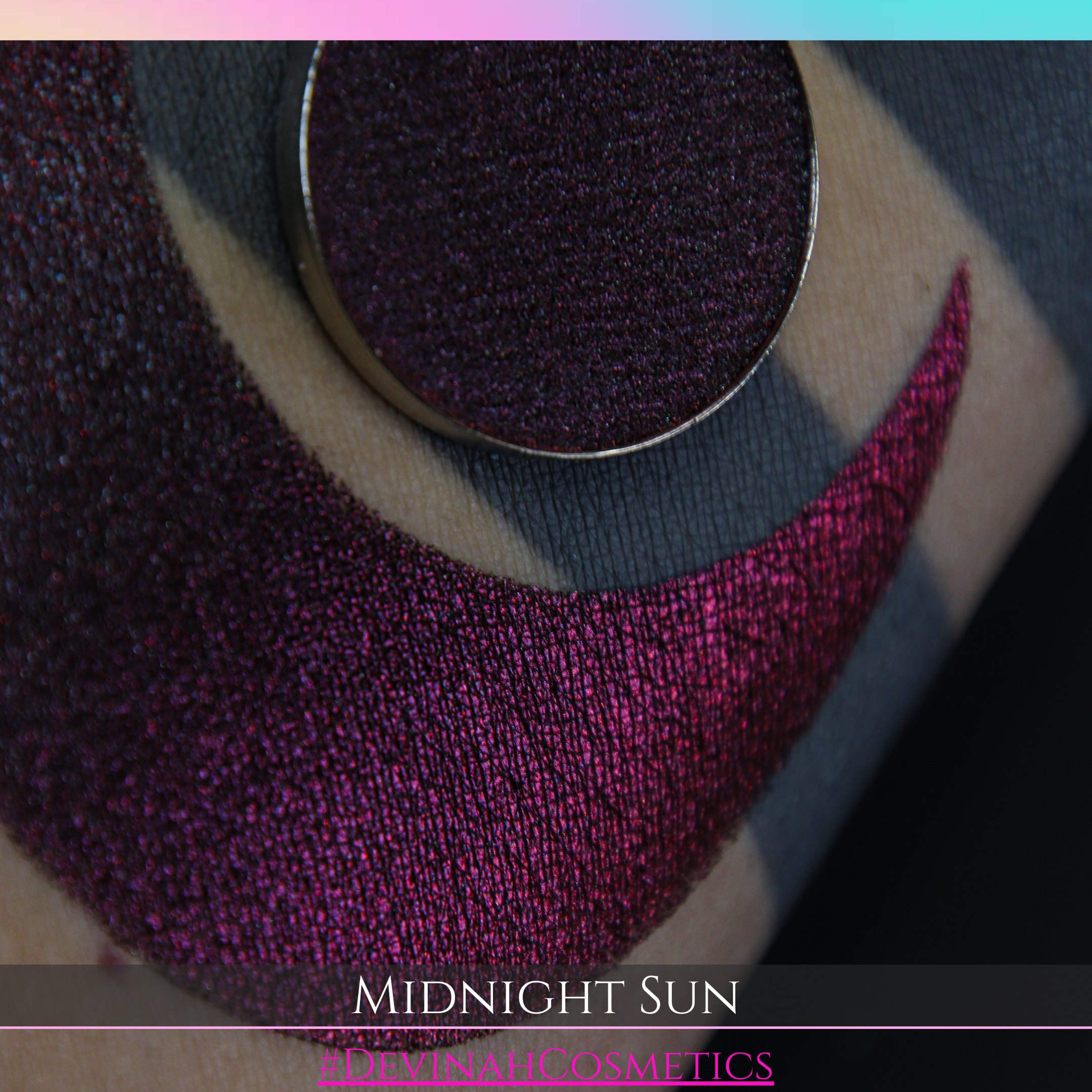 Midnight Sun multichrome eyeshadow red orange purple black