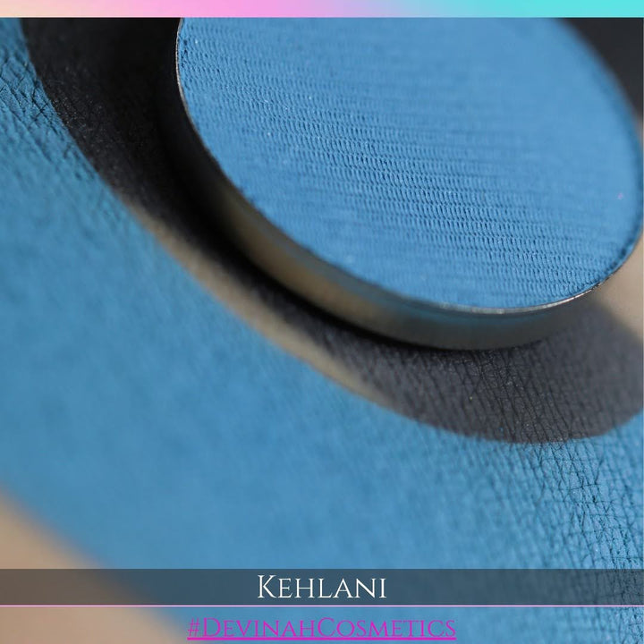 Kehlani pastel grunge blue matte eyeshadow