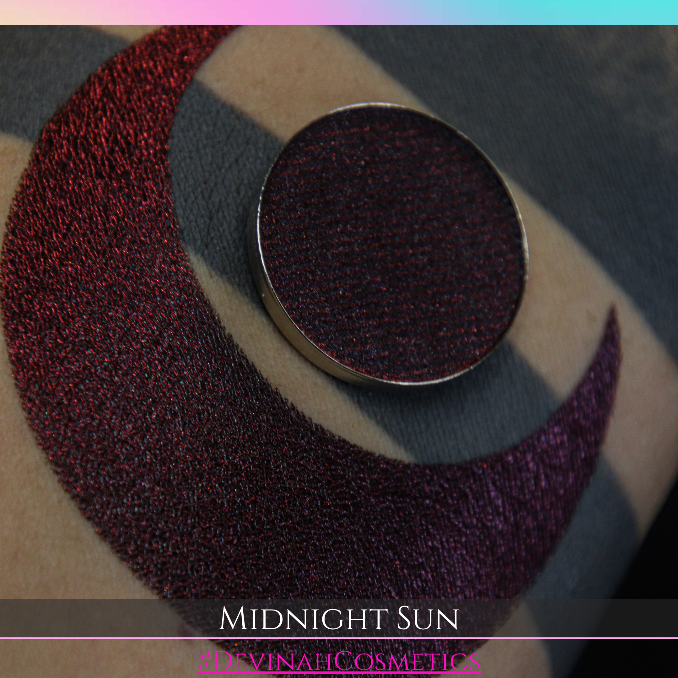 Midnight Sun multichrome eyeshadow red orange purple black
