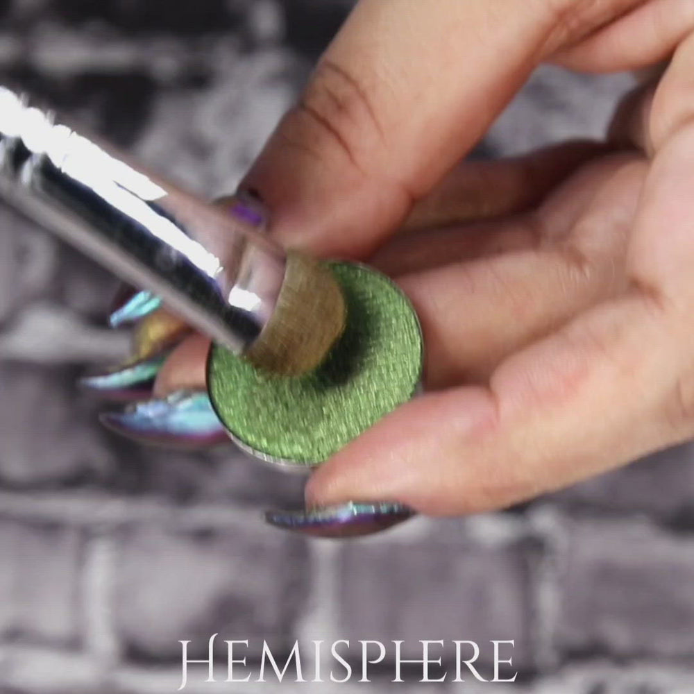 Multichrome multi chrome blue green brown taupe eyeshadow eye shadow