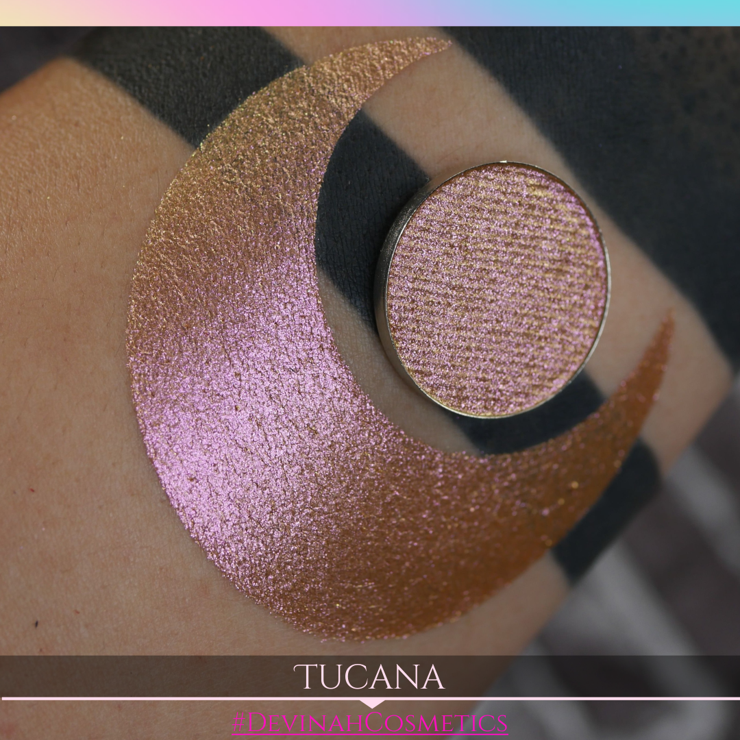 Tucana Multichrome Duochrome Pink Yellow Gold Eyeshadow trichrome eye shadow
