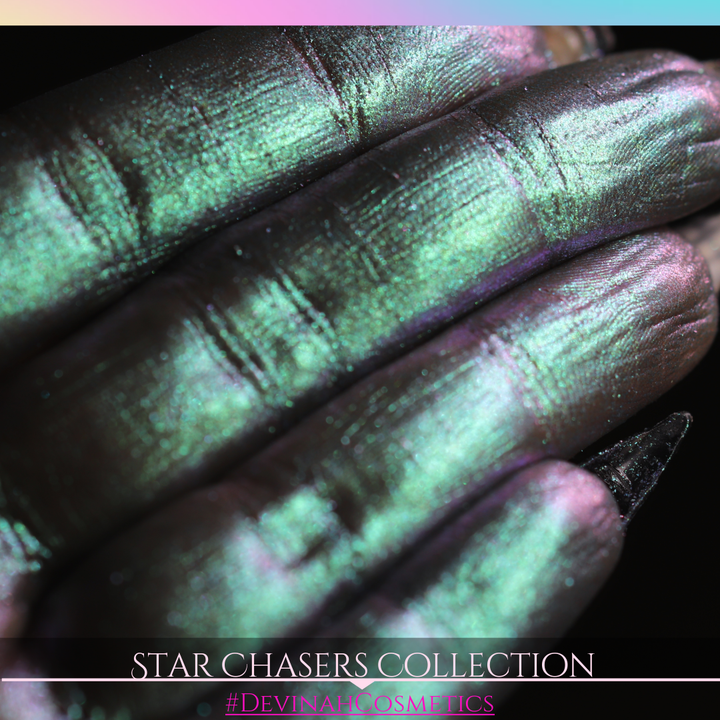 Star Chaser duochrome multichome eyeshadow eye shadow pink teal green