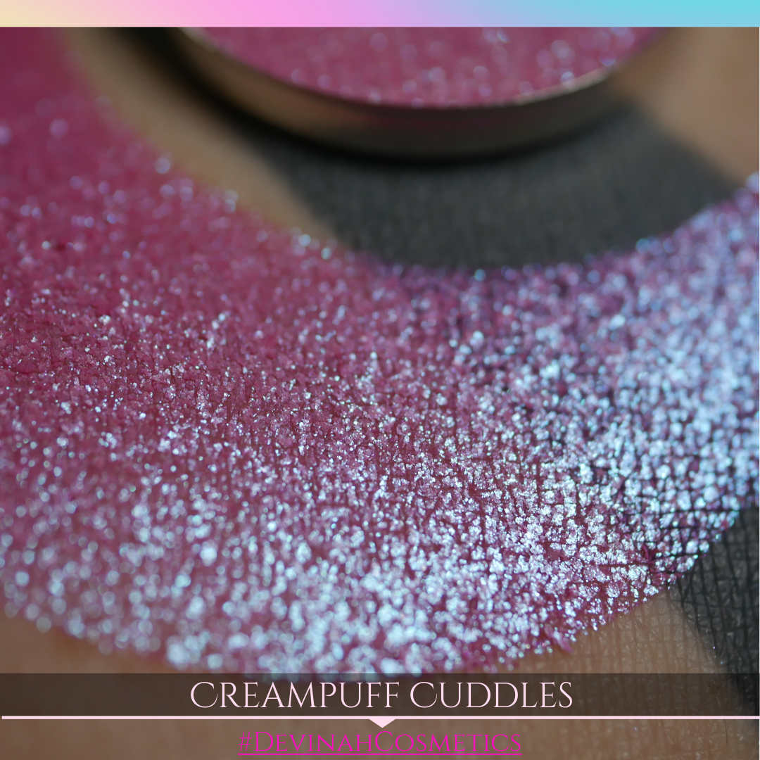 Creampuff Cuddles pink blue duochrome shifty trichrome sparkly multichrome eyeshadow