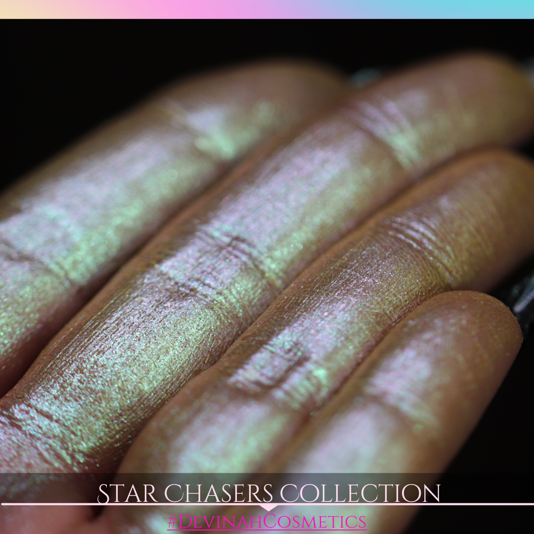 Star Chaser duochrome multichome eyeshadow eye shadow pink yellow geen