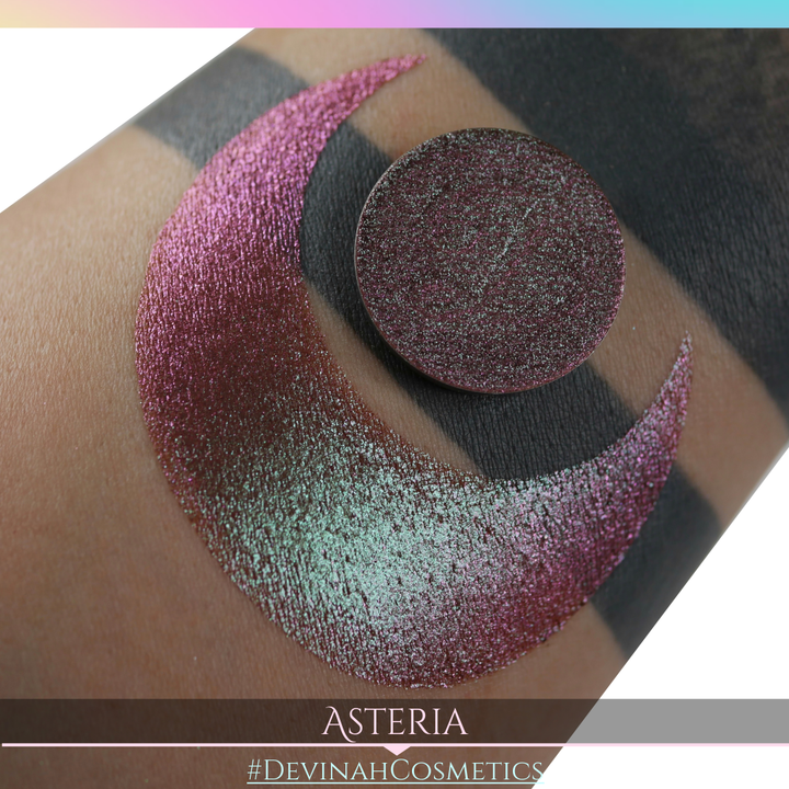 Asteria Glitter Multichrome Duochrome Color Morph Pressed Pigment Eyeshadow