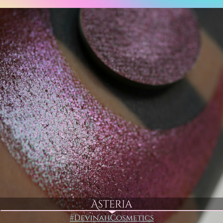 Asteria Glitter Multichrome Duochrome Color Morph Pressed Pigment Eyeshadow