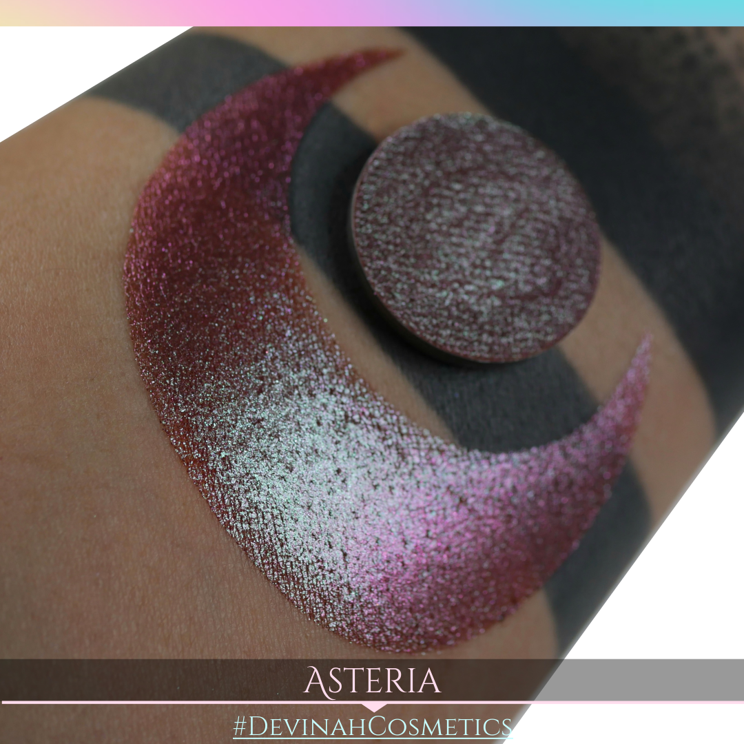 Asteria Glitter Multichrome Duochrome Color Morph Pressed Pigment Eyeshadow