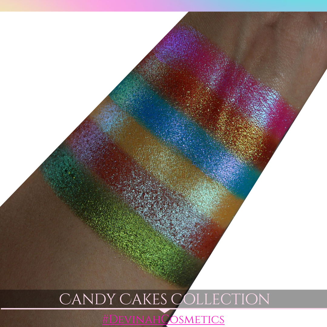 Candy Cakes collection rainbow blossom pancake bubbles sweetie sunbeam creampuff cuddles confettie kisses mystic moonpie set multichrome duochrome trichrome eyeshadows