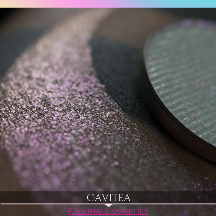 Cavitea Sugar Drops purple red orange yellow sparkle eyeshadow