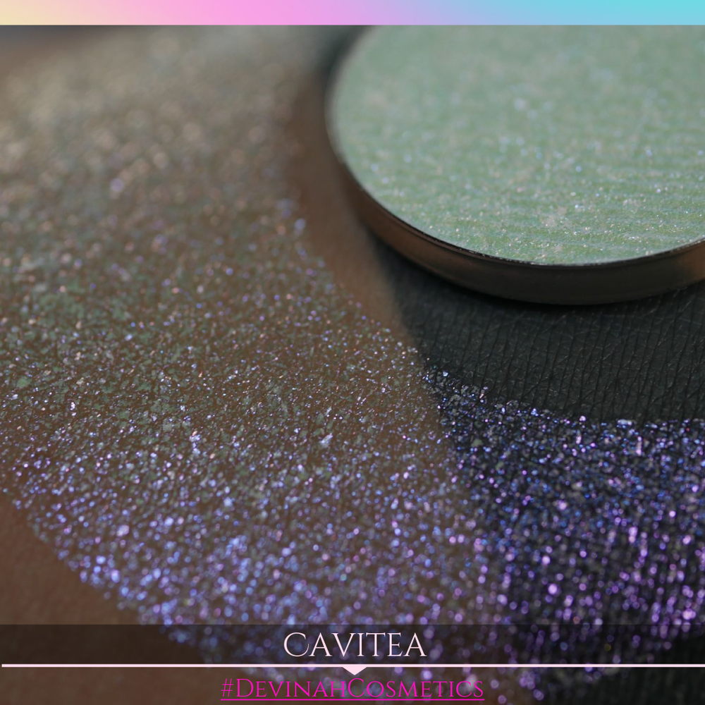 Cavitea Sugar Drops purple red orange yellow sparkle eyeshadow