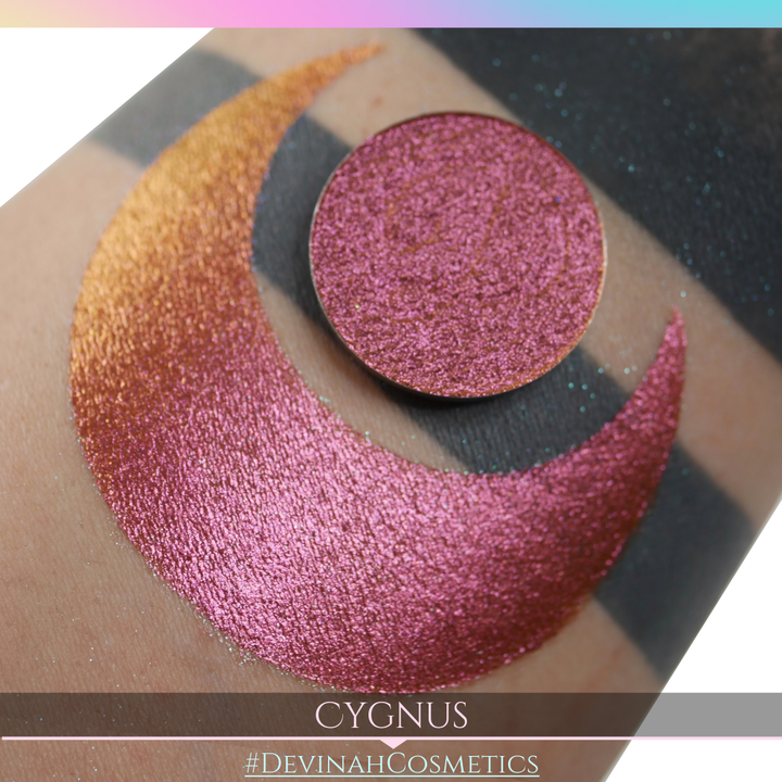 Cygnus Glitter Multichrome Duochrome Color Morph Pressed Pigment Eyeshadow