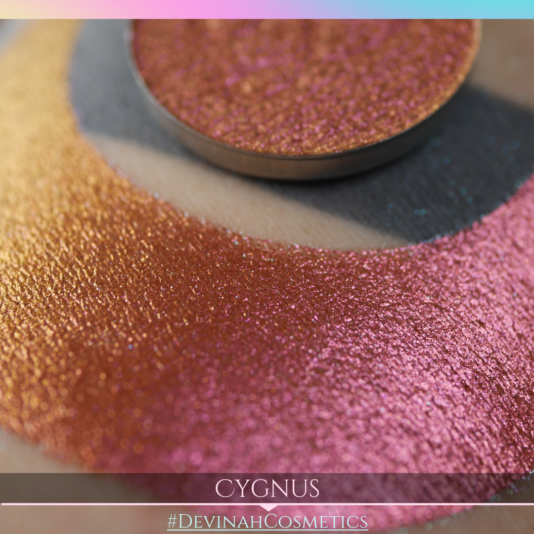 Cygnus Glitter Multichrome Duochrome Color Morph Pressed Pigment Eyeshadow