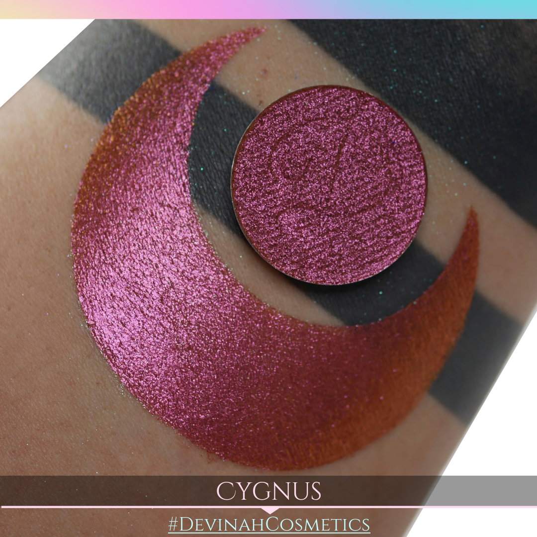 Cygnus Glitter Multichrome Duochrome Color Morph Pressed Pigment Eyeshadow