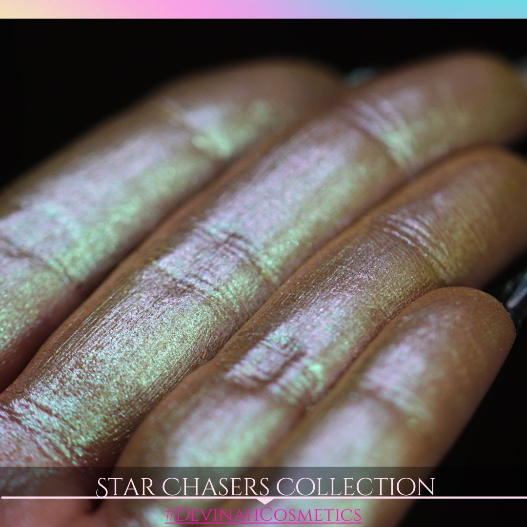 Star Chaser duochrome multichome eyeshadow eye shadow pink yellow geen