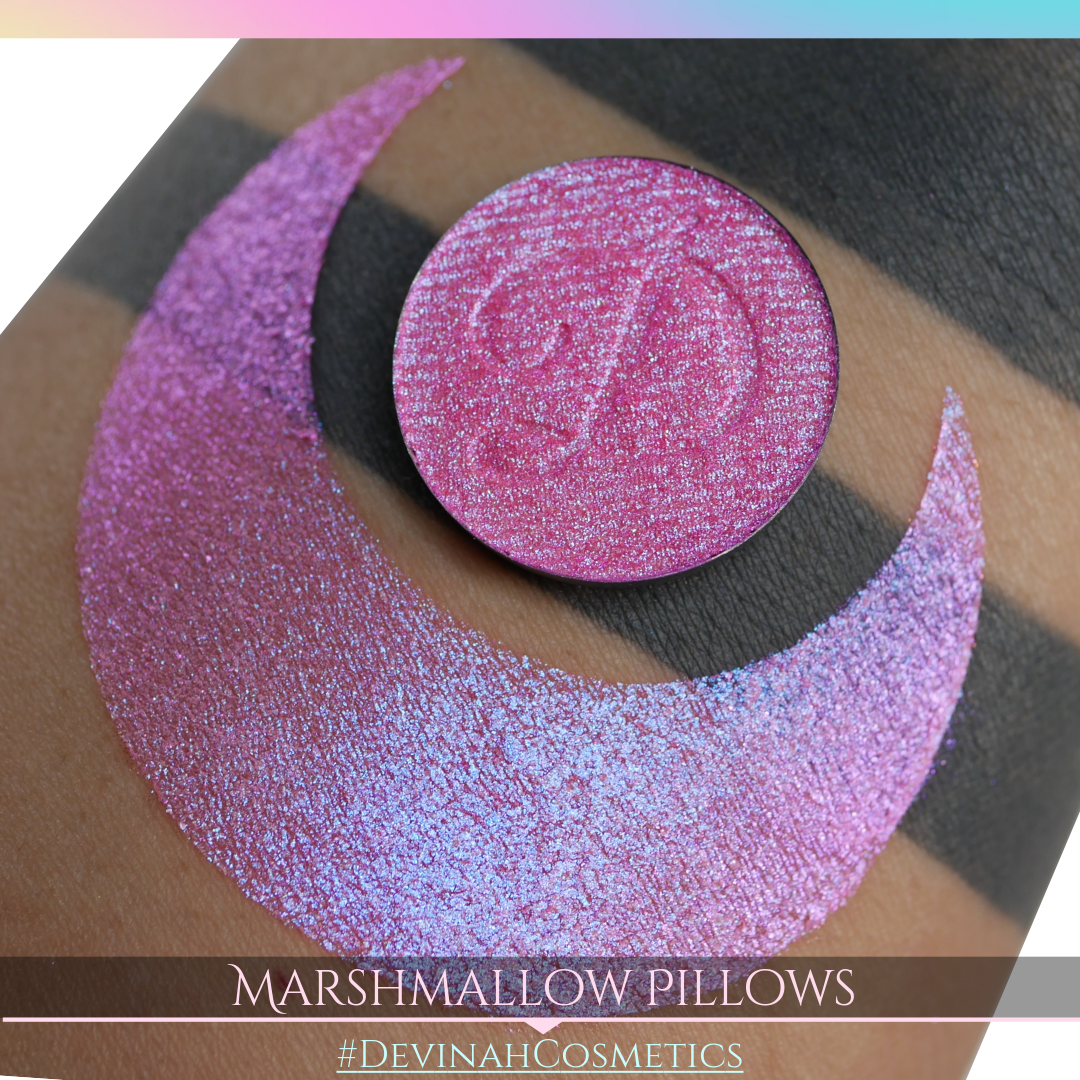 Marshmallow Pillows Glitter Multichrome Duochrome Color Morph Pressed Pigment Eyeshadow