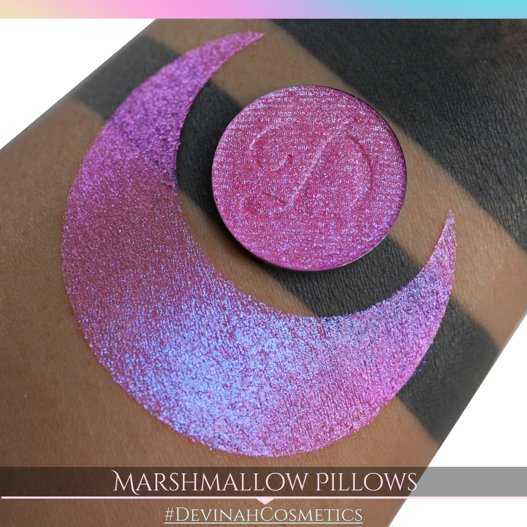 Marshmallow Pillows Glitter Multichrome Duochrome Color Morph Pressed Pigment Eyeshadow