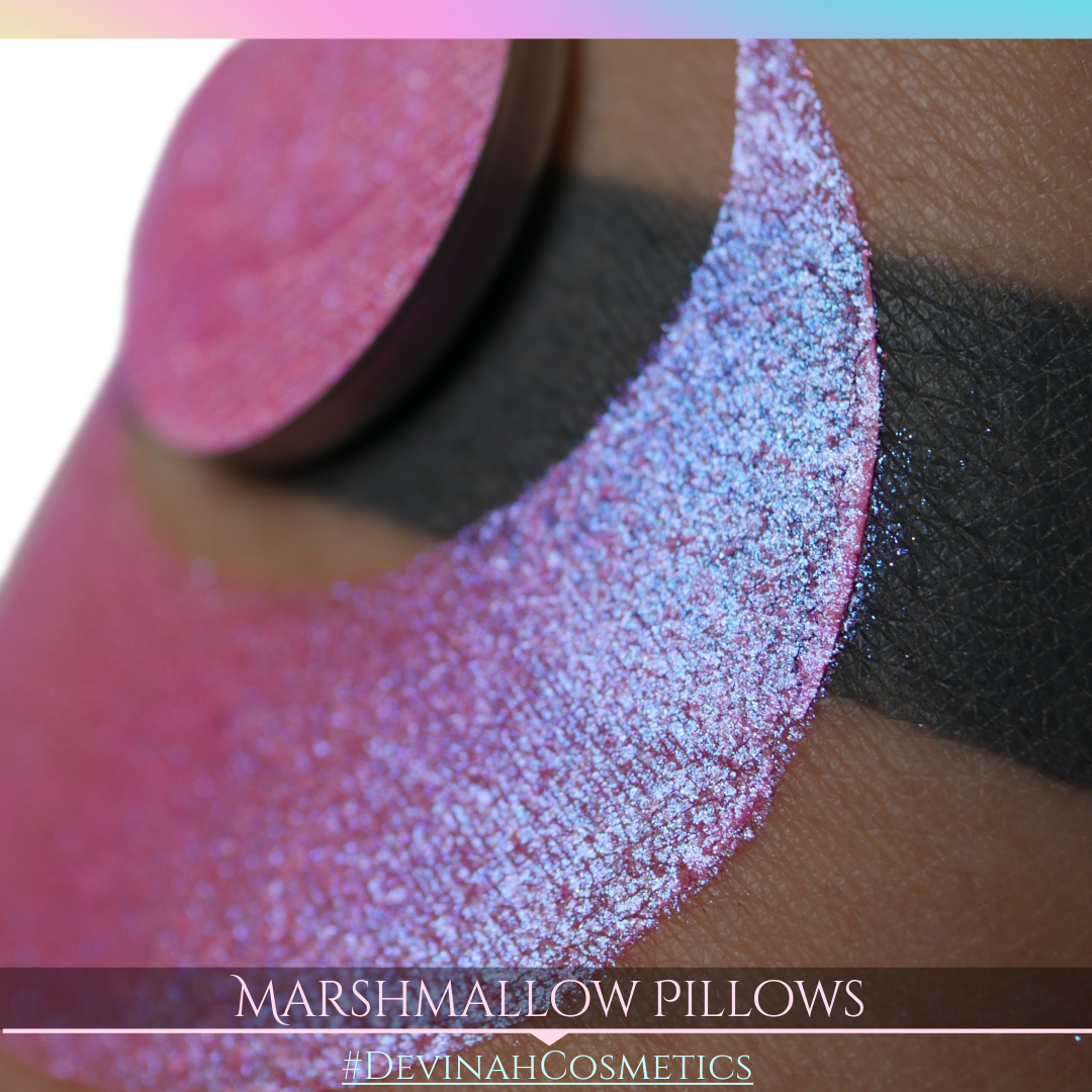 Marshmallow Pillows Glitter Multichrome Duochrome Color Morph Pressed Pigment Eyeshadow