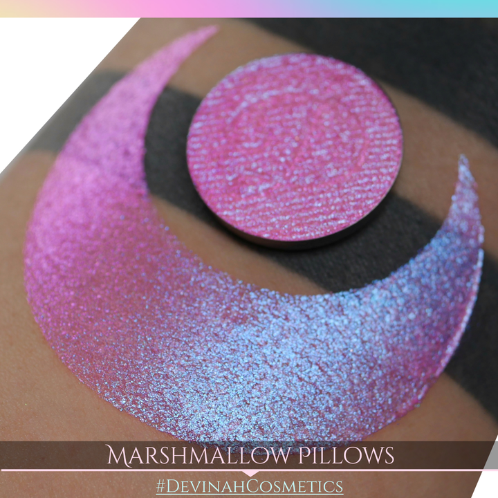 Marshmallow Pillows Glitter Multichrome Duochrome Color Morph Pressed Pigment Eyeshadow