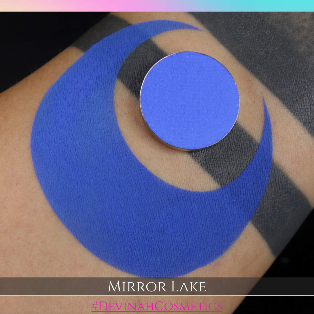 marine deep sea blue matte eyeshadow