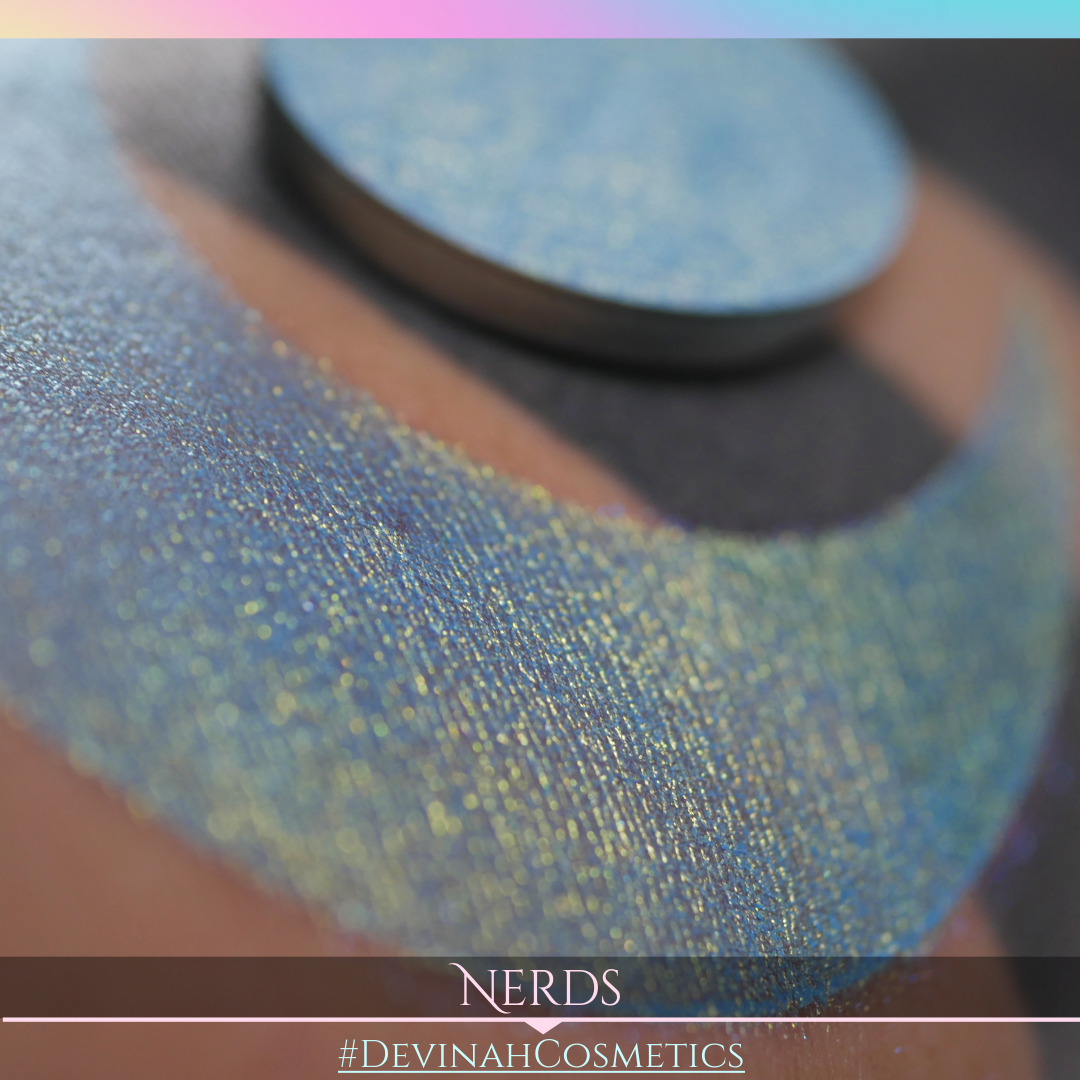 Nerds Glitter Multichrome Duochrome Color Morph Pressed Pigment Eyeshadow