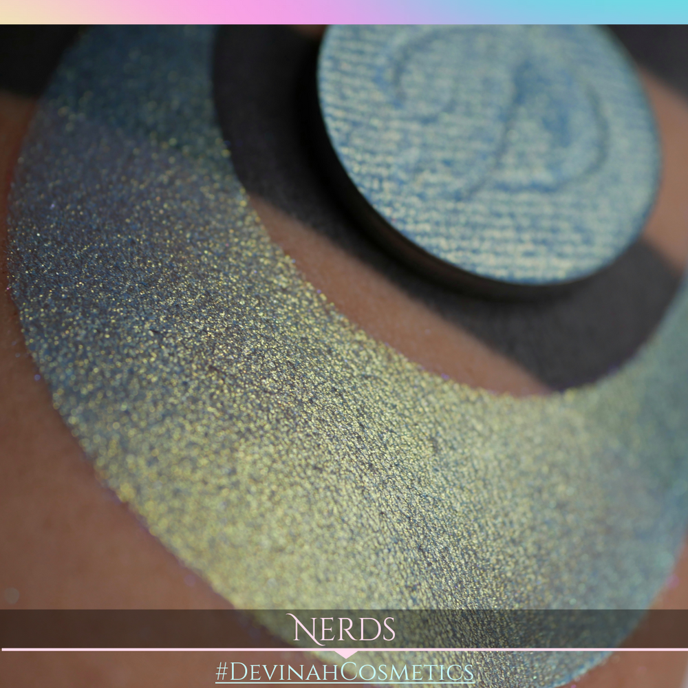 Nerds Glitter Multichrome Duochrome Color Morph Pressed Pigment Eyeshadow