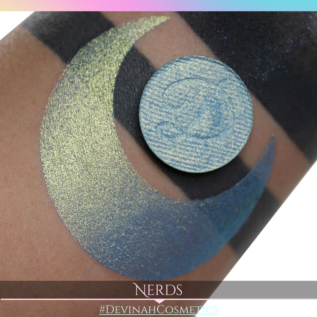 Nerds Glitter Multichrome Duochrome Color Morph Pressed Pigment Eyeshadow