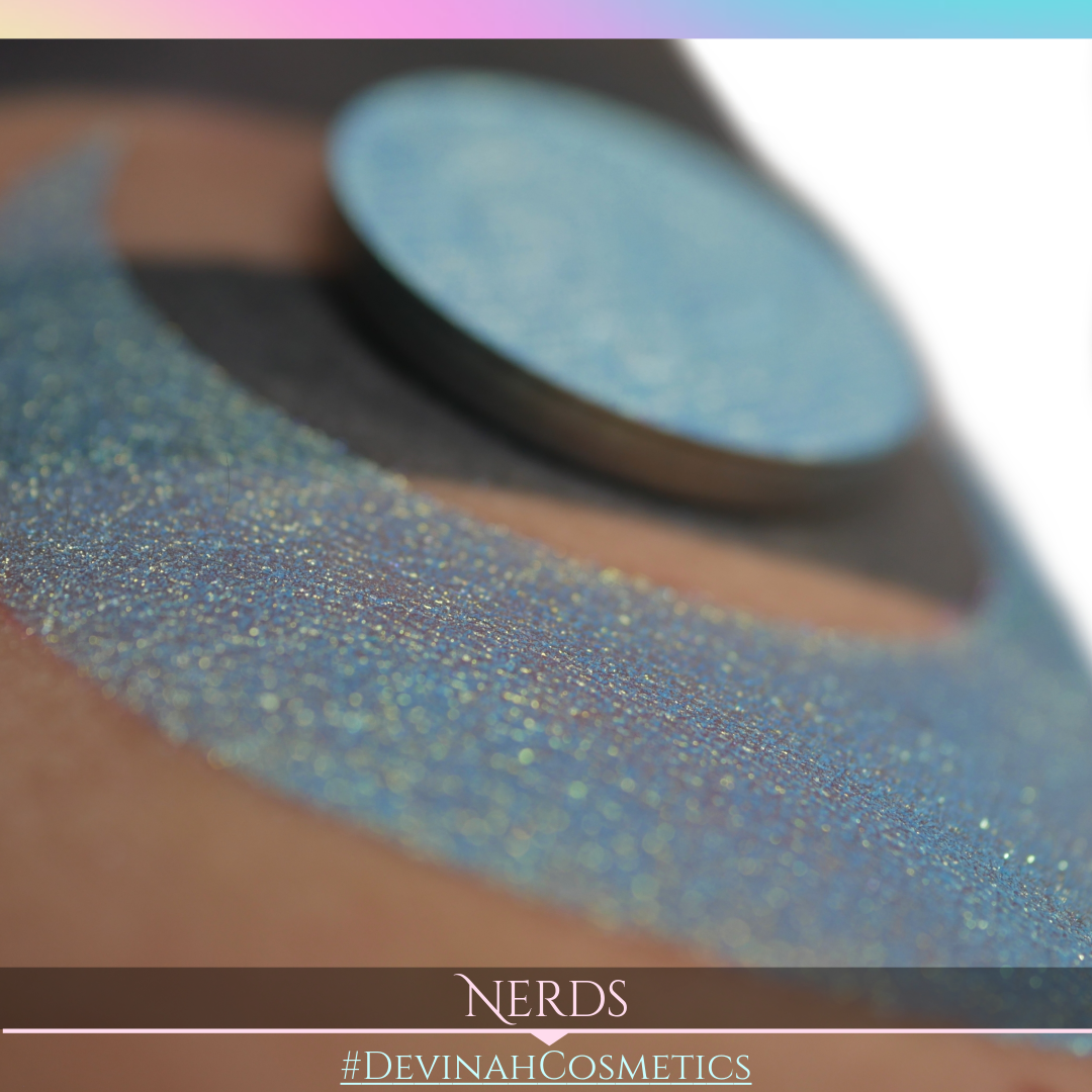 Nerds Glitter Multichrome Duochrome Color Morph Pressed Pigment Eyeshadow