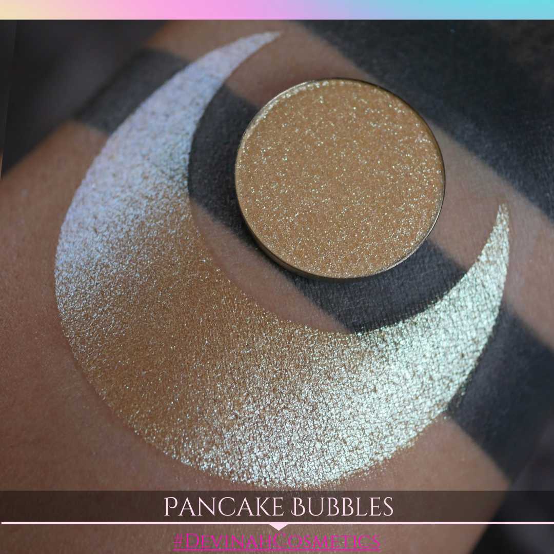 Pancake Bubbles duochrome trichrome pink yellow green aqua shifter multichrome eyeshadow