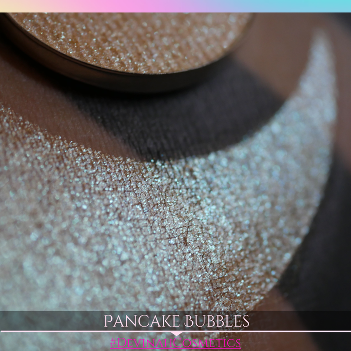 Pancake Bubbles duochrome trichrome pink yellow green aqua shifter multichrome eyeshadow