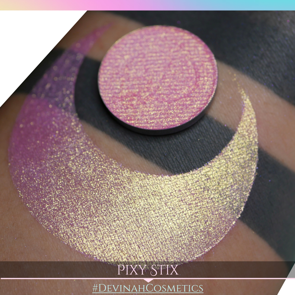 Pixy Stix Glitter Multichrome Duochrome Color Morph Pressed Pigment Eyeshadow