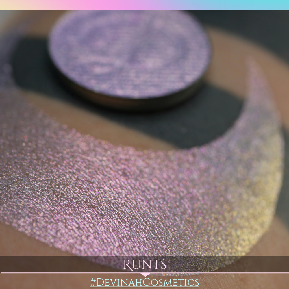 Runts Glitter Multichrome Duochrome Color Morph Pressed Pigment Eyeshadow