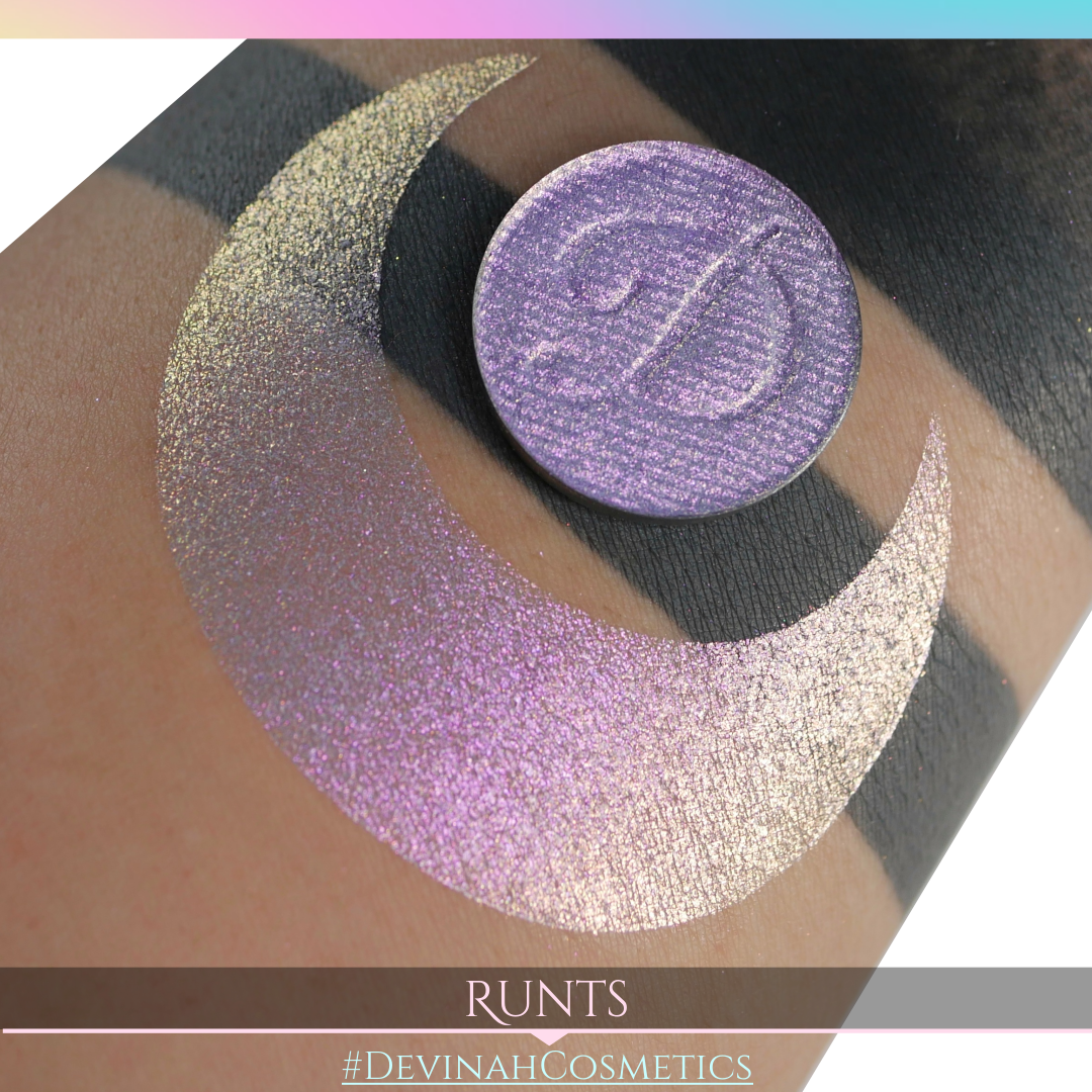 Runts Glitter Multichrome Duochrome Color Morph Pressed Pigment Eyeshadow