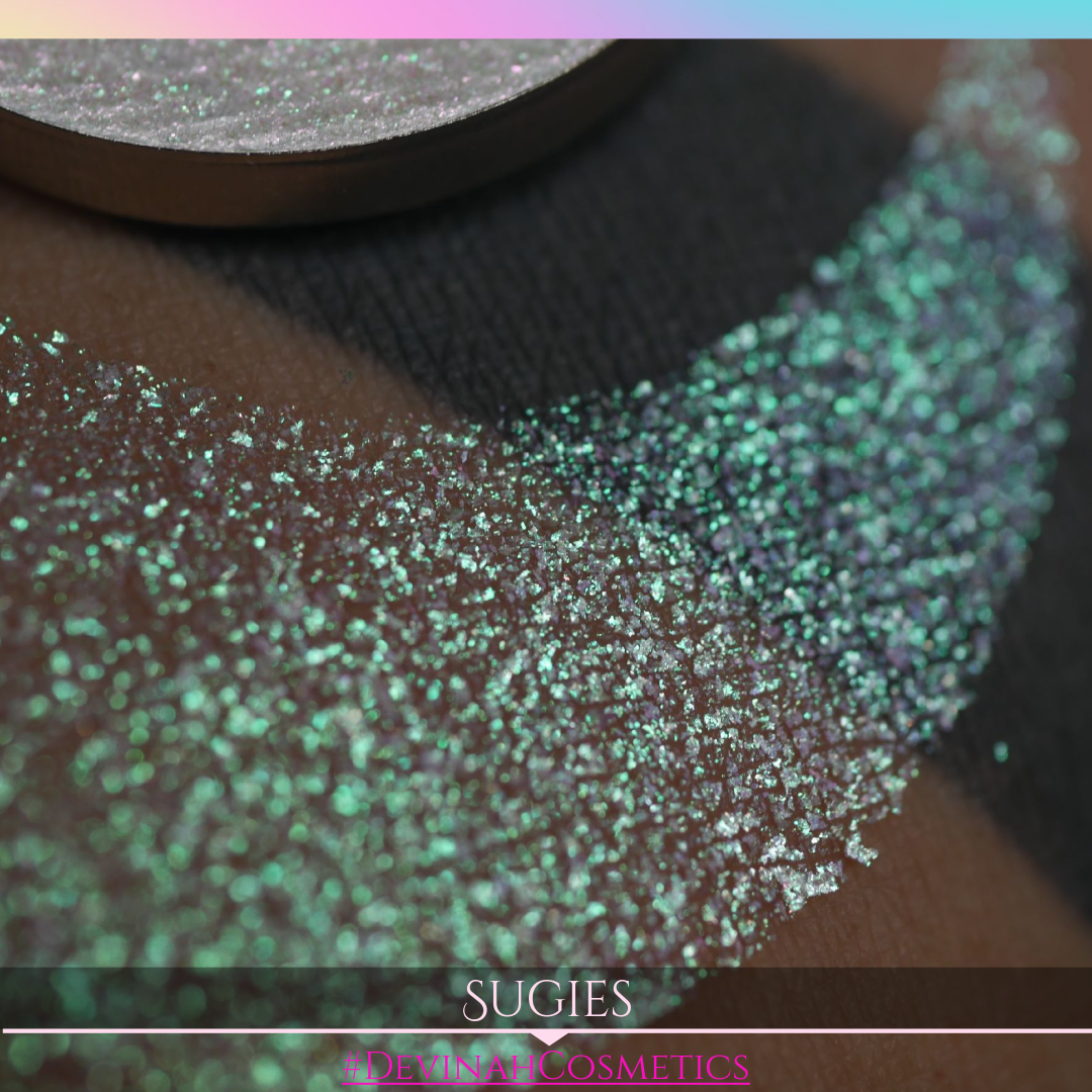 Sugies Sugar Drops sparkly pink green eyeshadow