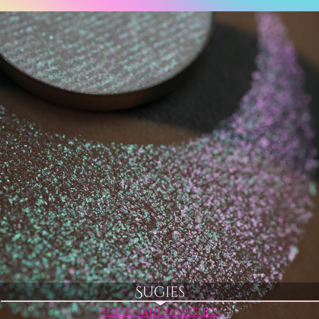 Sugies Sugar Drops sparkly pink green eyeshadow