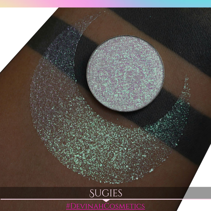 Sugies Sugar Drops sparkly pink green eyeshadow