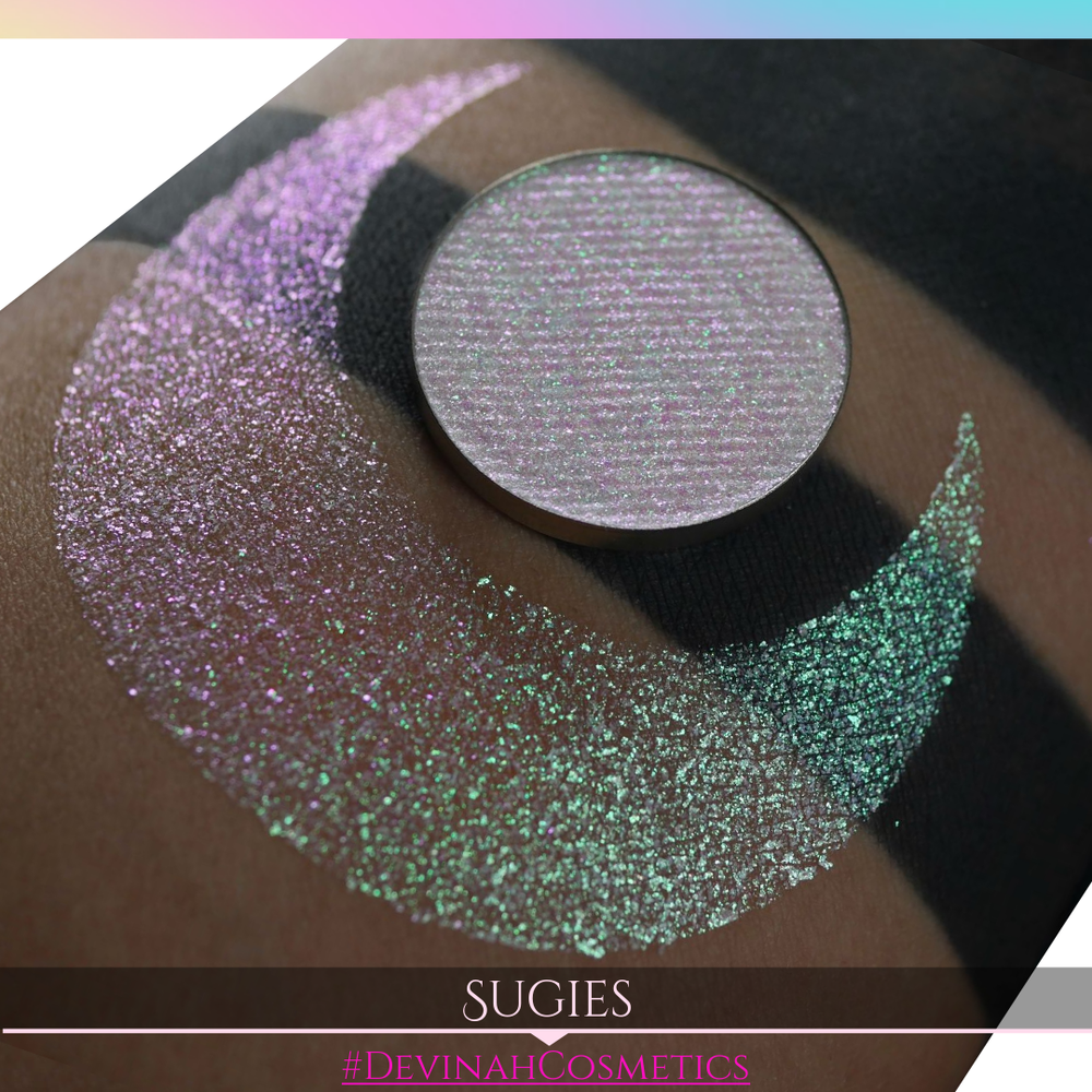 Sugies Sugar Drops sparkly pink green eyeshadow