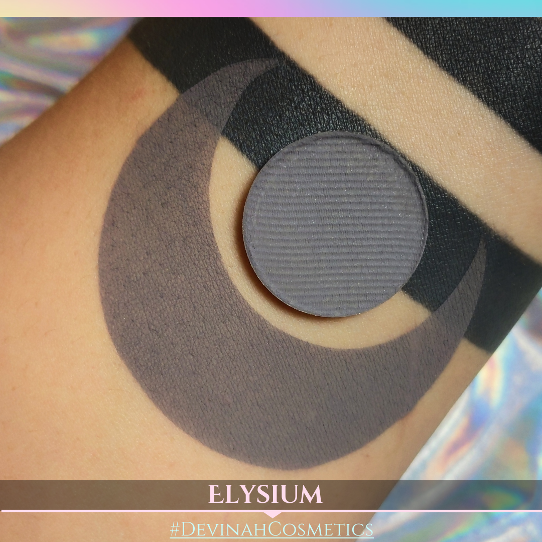 Red blue shade of gray matte eyeshadow